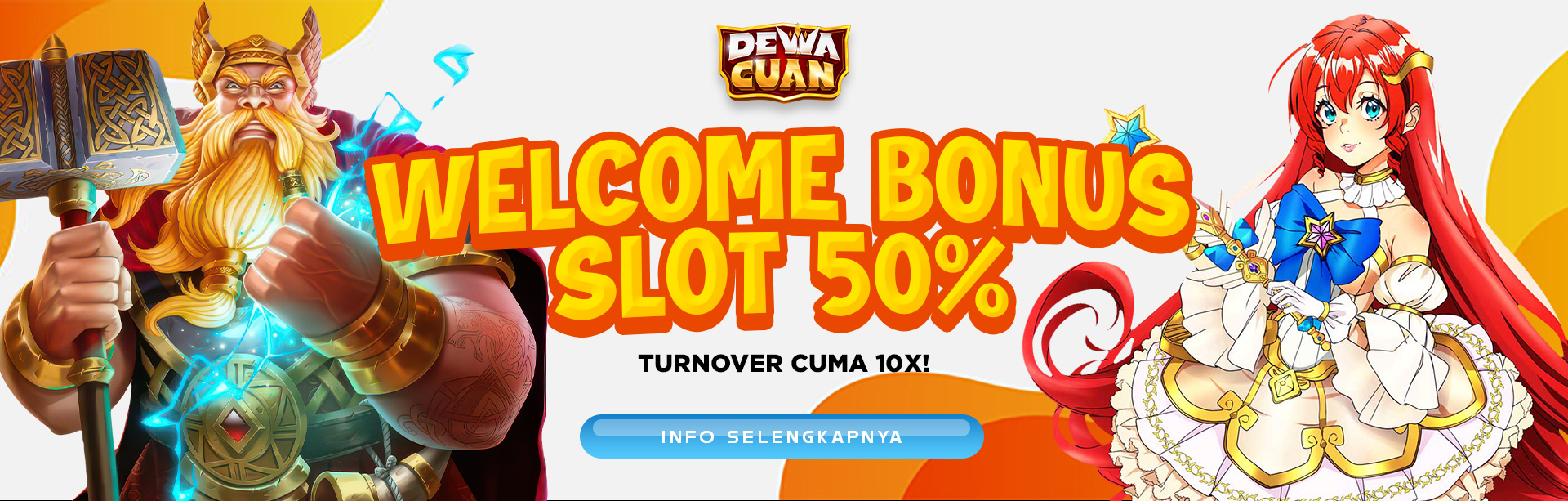 WELCOME BONUS 50% NEW MEMBER